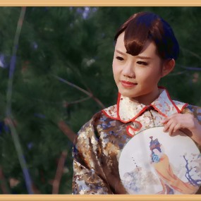 油画--《宅女》