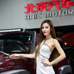 十一车展  车展模特