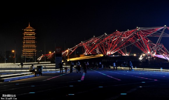 世博园的夜景好美哟