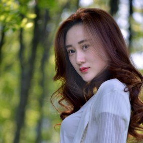 环城西苑人像外拍习作【林中靓妹】