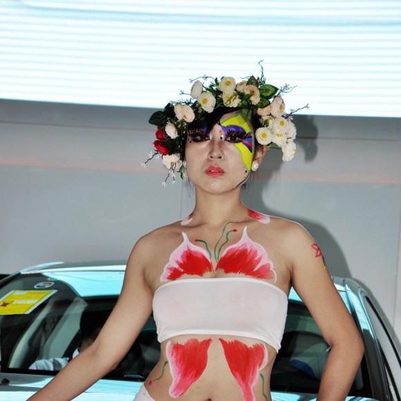 2012第七届西安国际车展作业之人体彩绘（三）