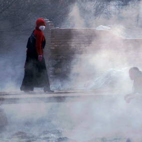 白龙江源头的清晨