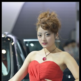 国庆车展6—大眼睛MM