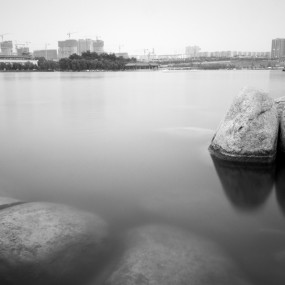 慢门记录下的南湖