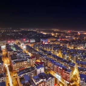 布衣→城市建设→夜景（义乌商城）