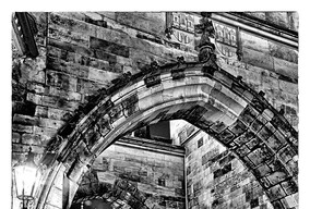 布拉格城楼的桥头堡