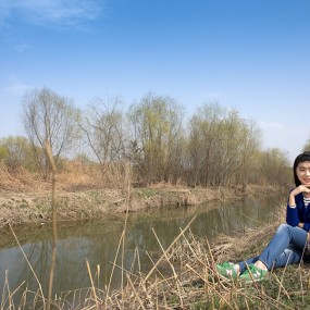灞河广角试拍人像