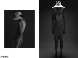 Dion Lee’s Sculpted Outing for International Woolmark Competition