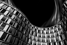 慢门凝固城市建筑森林