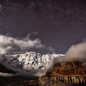 尼泊尔 月夜山脉