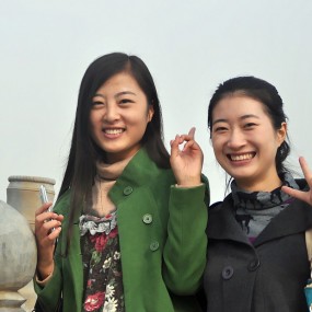 清凉山上拍到的美女