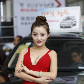 国庆车展拍靓模