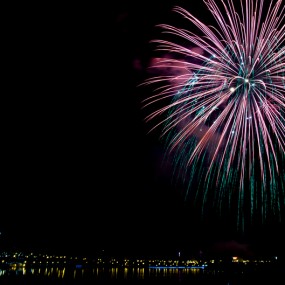 头一次拍焰火——小试身手~！