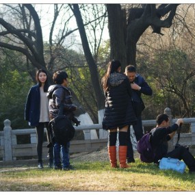 抢镜的漂亮模特