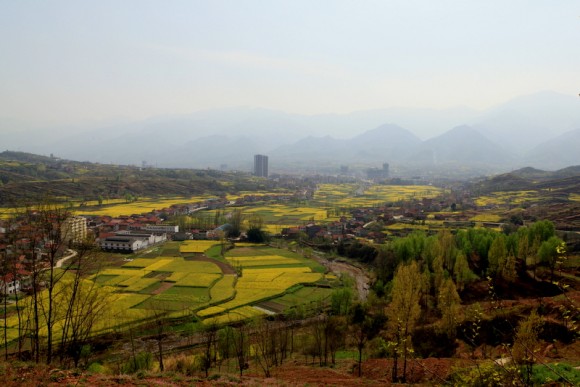 习作；汉阴’‘双河水库风光’