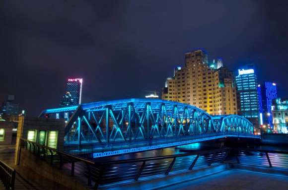 夜上海——车流光轨