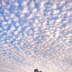 也拍了2张鱼鳞天