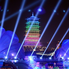 世园水上舞台试演