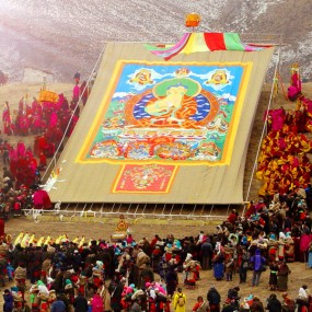 留个纪念——早些年拍的晒佛节