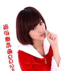 红火美女贺新春