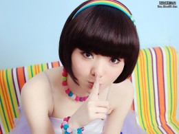 刘婉君可爱蘑菇头