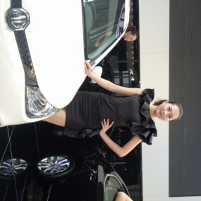 2012西安车展的美女车模。