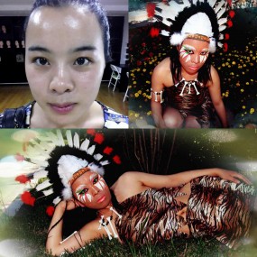 丝诺化妆摄影学院西安校区种族造型