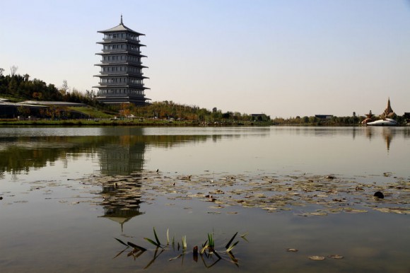 世博园一带秋景