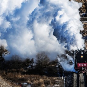 2013.12.23克什克腾旗蒸汽火车节-达里湖冬捕-冰雪坝上